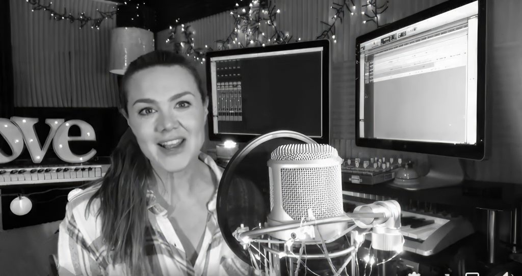 Vanessa Amorosi in her studio in California