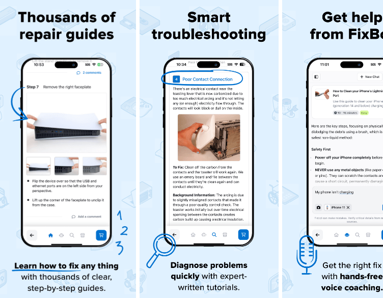 iFixit’s app is back in the App Store